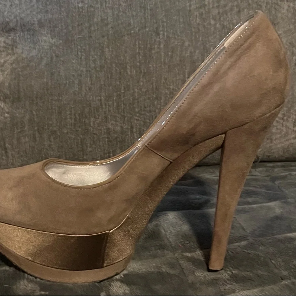 Casadei Tan Platform Heels - Picture 9 of 15